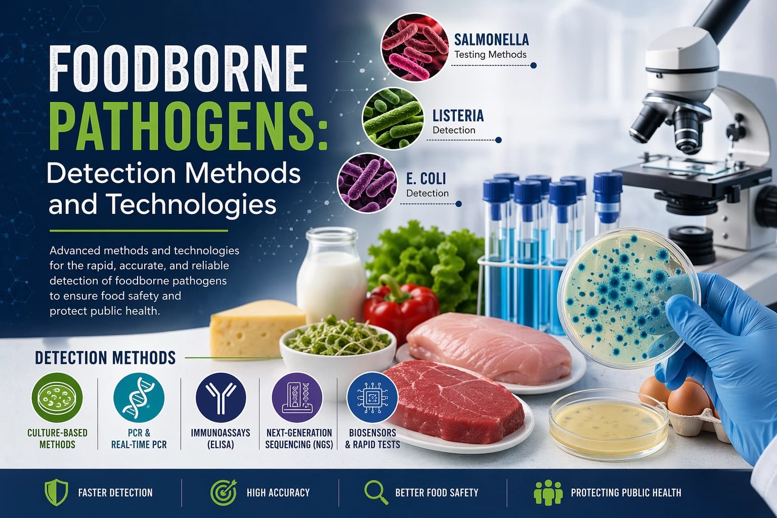 Foodborne Pathogens: Detection Methods and Technologies in Modern Microbiology