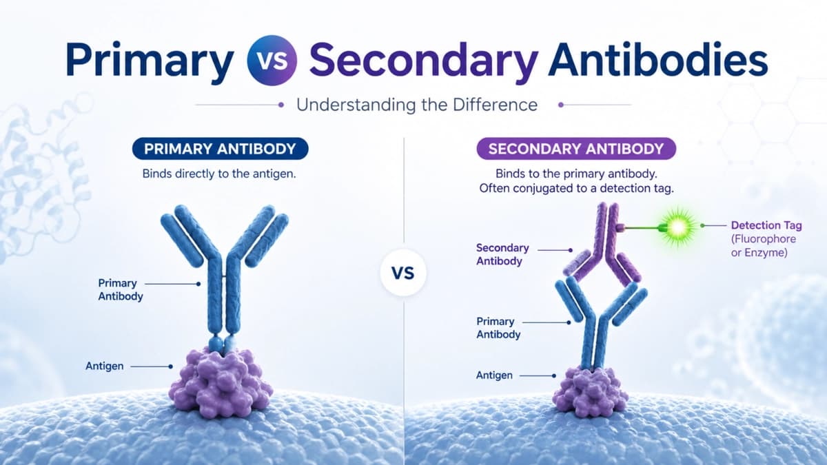 Antibodies for Research: Primary vs Secondary Antibodies